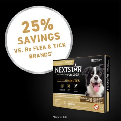Image showing 9 th NextStar Fast-Acting Flea and Tick Treatment for Medium Dog 23-44 lb., 3 ct.