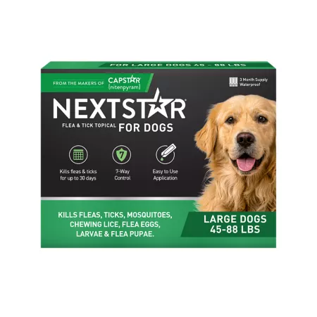 NextStar Topical Flea and Tick Treatment for Large Dogs 3 ct Dog Flea & Tick Topical Treatments