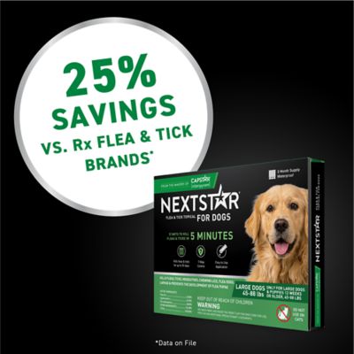 Image showing 6 th NextStar Flea and Tick Topical Treatment for Large Dogs, 3 ct.