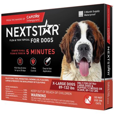 NextStar Flea and Tick Topical Treatment for X-Large Dogs, 3 Month Supply