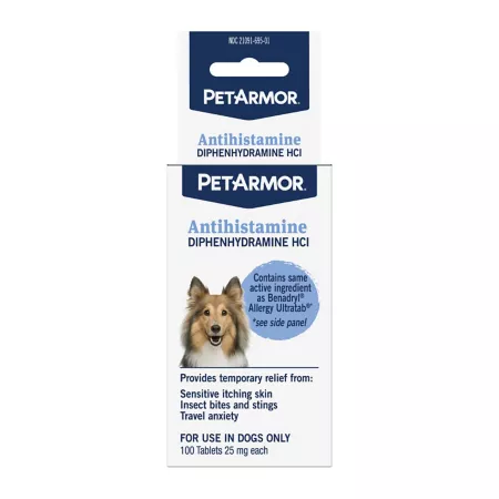 PetArmor Antihistamine Supplement for Dogs 100 ct Dog Allergy & Immune System