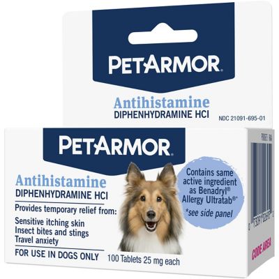 Image showing 5 th PetArmor Antihistamine Supplement for Dogs, 100 ct.