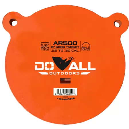 Do All Outdoors Gong Target 8-in AR500 Steel Shooting Targets