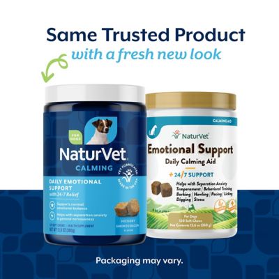 Image showing  Emotional Support Soft Chewable Calming Supplement Treats for Dogs, 120 ct.