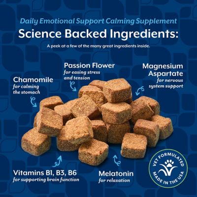 Image showing  Emotional Support Soft Chewable Calming Supplement Treats for Dogs, 120 ct.