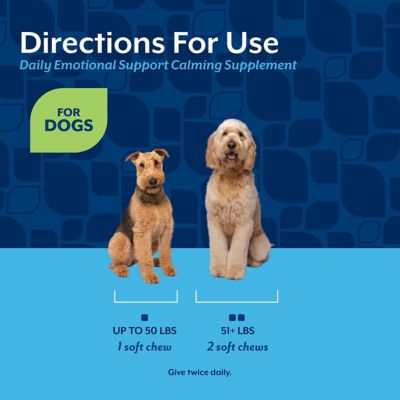 Image showing 5 th NaturVet Emotional Support Soft Chewable Calming Supplement Treats for Dogs, 120 ct.