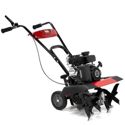 Image of Electric tiller with front-mounted cultivator attachment
