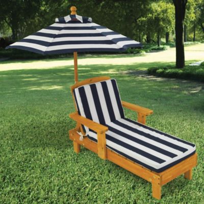 Image showing  Outdoor Chaise with Umbrella