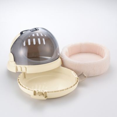 Image showing 6 th Richell Space Capsule Poly Pet Carrier and Bed