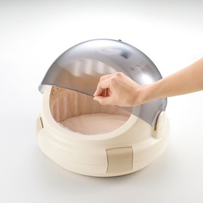 Image showing 8 th Richell Space Capsule Poly Pet Carrier and Bed