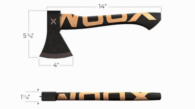 Image showing  1.3 lb. 14 in. Volante Axe, Wooden Logo