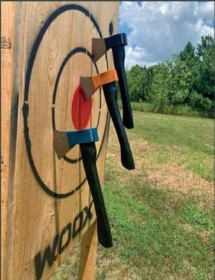 Image showing  1.3 lb. 14 in. Thunderbird Throwing Axe, Blue