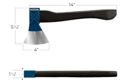 Image showing  1.3 lb. 14 in. Thunderbird Throwing Axe, Orange