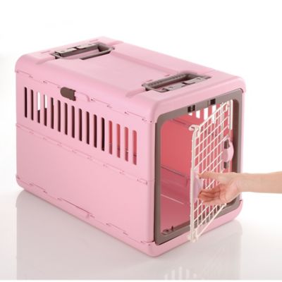 Image showing 6 th Richell 2-Door Foldable Polypropylene Pet Carrier