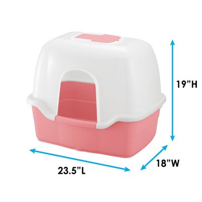 Image showing  Paw Trax Wide Hooded Cat Litter Box