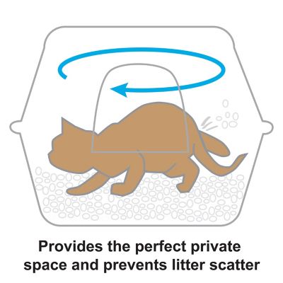 Image showing  Paw Trax Wide Hooded Cat Litter Box