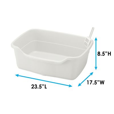 Image showing  Paw Trax Wide Cat Litter Pan, White
