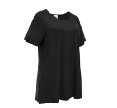 Image showing  Women's V-Neck Short-Sleeve Pocket T-Shirt