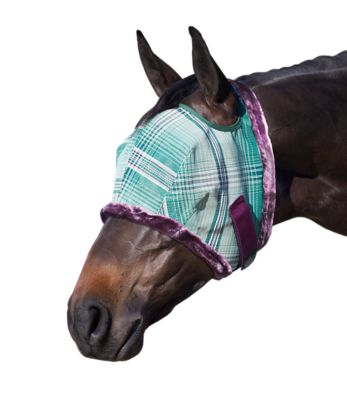Kensington Draft Horse Fly Mask with Fleece Trim