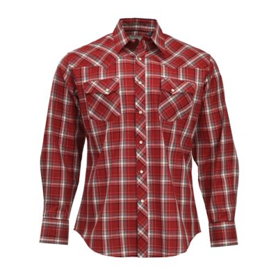 Wrangler Men's Long-Sleeve Wrancher Plaid Shirt - 1778315 at Tractor Supply  Co.