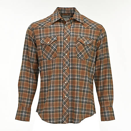 Wrangler Men's Long-Sleeve Wrancher Flannel Plaid Shirt - 1778355 at  Tractor Supply Co.