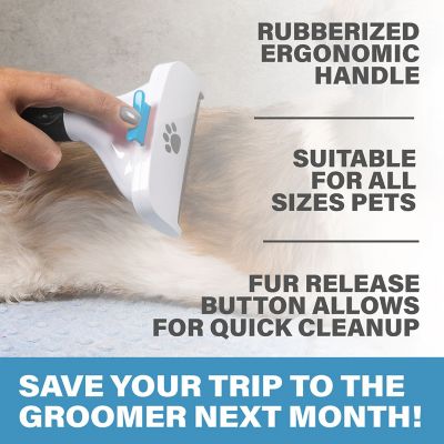 Image showing  Pet Grooming Brush with Stainless Steel Teeth