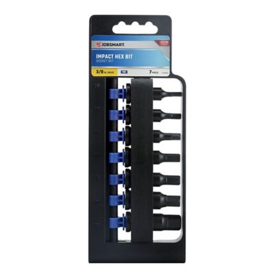 JobSmart 7 pc. 3/8 in. Drive Impact Hex Bit Socket, KDV0043