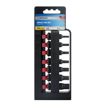 JobSmart 7 pc. 3/8 in. Drive Impact Hex Bit Socket Set, KDV0044