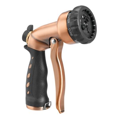 Image showing  7-Pattern Zinc Front Trigger Spray Nozzle, Copper