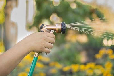 Image showing  7-Pattern Zinc Front Trigger Spray Nozzle, Copper