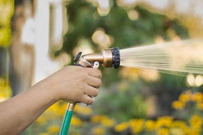 Image showing  7-Pattern Zinc Front Trigger Spray Nozzle, Copper