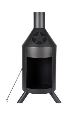 GHP Group Inc 5 ft. Wood-Burning Star Chiminea