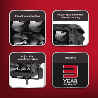 Image showing  1,250-Lumen Offroad Lights, 4.17 in., 2-Pack