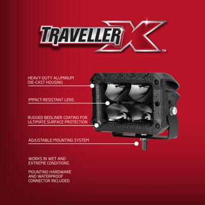 Image showing  1,250-Lumen Offroad Lights, 4.17 in., 2-Pack