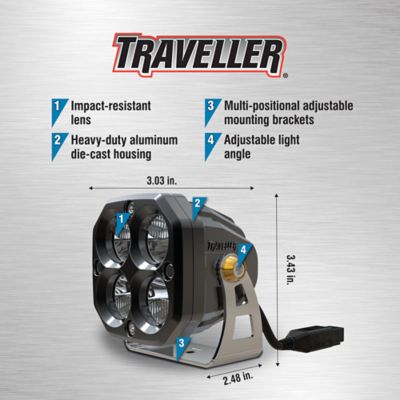 Image showing  1,400-Lumen LED Pod Lights, 3 in., 2-Pack