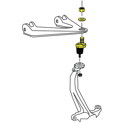 MOOG Chassis Suspension Ball Joint, BCCH-MOO-K90492