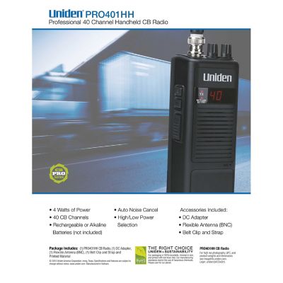 Image showing  40-Channel Handheld CB Radio