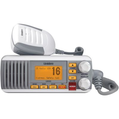 Uniden 25W Fixed-Mount Marine Radio with DSC, White