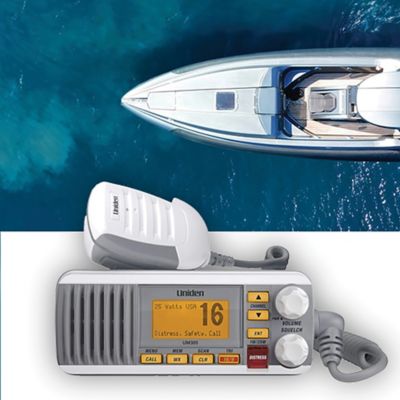 Image showing  25W Fixed-Mount Marine Radio with DSC, White