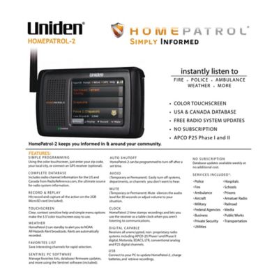 Image showing  HomePatrol 2 Handheld Scanner, UNNHMPATROL2