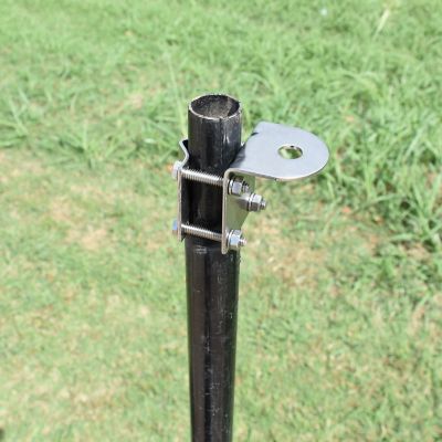 Image showing  Single-Groove Stainless Steel CB Antenna Mirror Mount