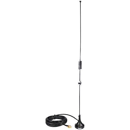 Tram Dual-Band Magnet Antenna with SMA-Female Connector, 144 MHz/430 MHz, Black