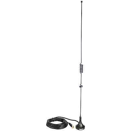 Tram Dual-Band Magnet Antenna with SMA-Male Connector, 144 MHz/430 MHz, Black