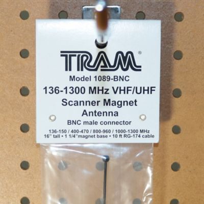 Image showing 8 th Tram Scanner Mini-Magnet Antenna with BNC-Male Connector, VHF/UHF/800-1,300 MHz