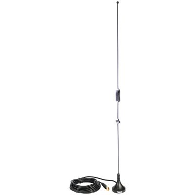 Tram Scanner Mini-Magnet Antenna with SMA-Male Connector, VHF/UHF/800-1,300 MHz, Black