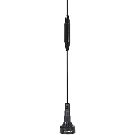 Browning 18.5 in. Pre-Tuned Dual Band NMO Antenna, 140-170 MHz VHF Unity Gain, 430-470 MHz UHF 3 dBd Gain