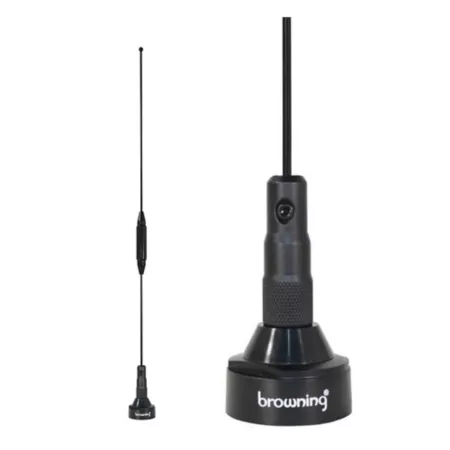 Browning 18.5" Pretuned Dual Band NMO Antenna Unity Gain VHF 140-170 MHz UHF Gain 3 dBd 430-470 MHz Antennas