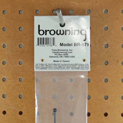 Image showing 7 th Browning Pre-Tuned Dual Band NMO Antenna, 140-170 MHz VHF Unity Gain, 430-470 MHz UHF 3 dBd Gain