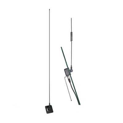 Image showing 5 th Tram Dual-Band Pre-Tuned Amateur Glass-Mount Antenna, 144 MHz/440 MHz, Black
