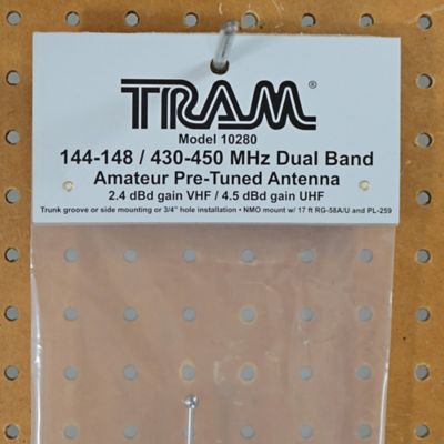 Image showing  Pre-Tuned Dual-Band Amateur Trunk or Hole Mount Antenna Kit, 144-148 MHz VHF/430-450 MHz UHF, PL-259 Connector